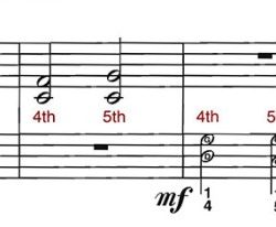 Measuring harmonic 4ths and 5ths answers