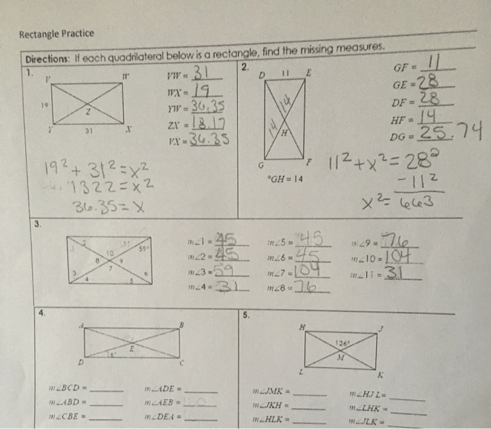 If each quadrilateral below is a rectangle